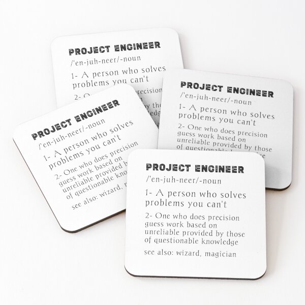 Item preview, Project Engineer Definition,funny project management gift  designed and sold by Essakhi12.