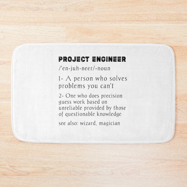 Item preview, Project Engineer Definition,funny project management gift  designed and sold by Essakhi12.