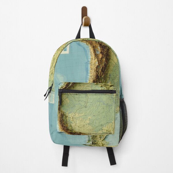 Item preview, 1942 South America Relief Map 3D digitally-rendered designed and sold by ThinkAboutMaps.