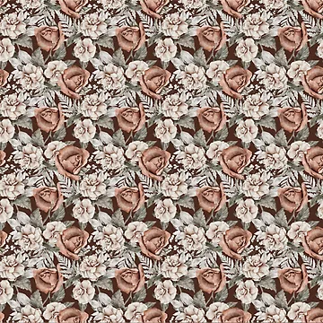 Artwork thumbnail, Flower Seamless Patterns Roses graphic by Openspace2020