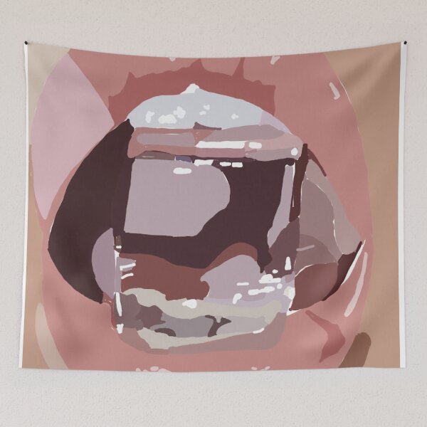 Item preview, Glossy lips biting ice designed and sold by Sabrina Byrd.