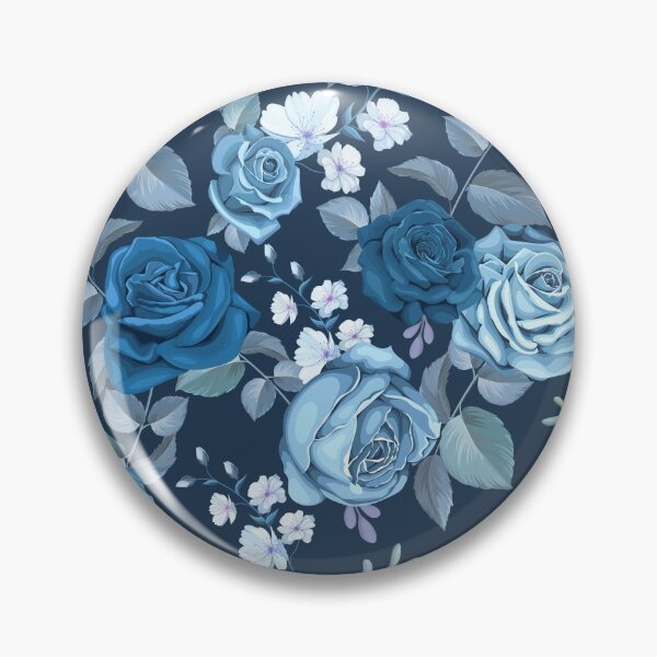 Item preview, CLASSIC SEAMLESS BLEU FLORAL designed and sold by SECRET STORE.