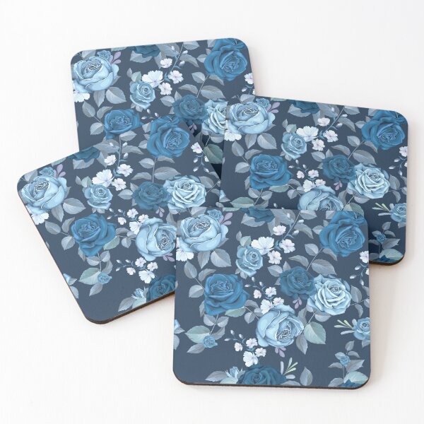 Item preview, CLASSIC SEAMLESS BLEU FLORAL designed and sold by SECRET STORE.
