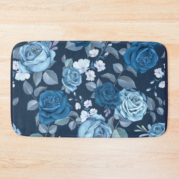 Item preview, CLASSIC SEAMLESS BLEU FLORAL designed and sold by SECRET STORE.