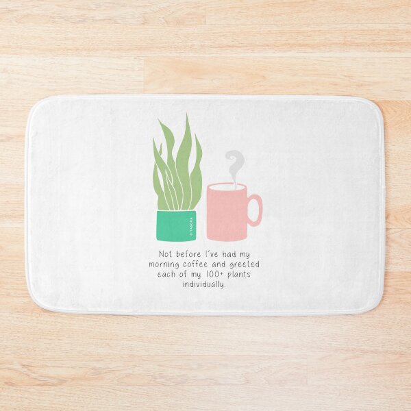 Item preview, Houseplant and coffee slogan artwork designed and sold by TASORA.