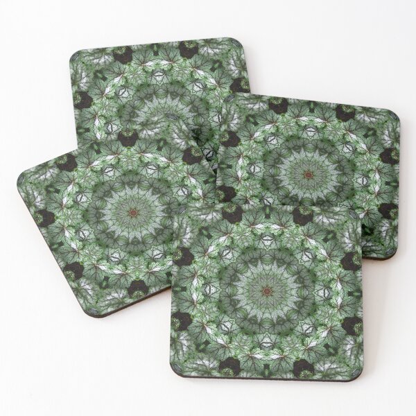 Item preview, Silvery green mandala - Heuchera leaves designed and sold by rvjames.