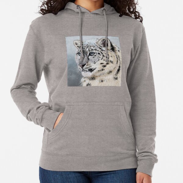Snow Leopard Lightweight Hoodie