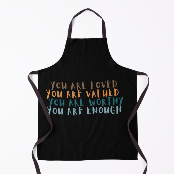 Item preview, alt design - YOU ARE LOVED. YOU ARE VALUED. YOU ARE WORTHY. YOU ARE ENOUGH.  designed and sold by BrownGirlMantra.