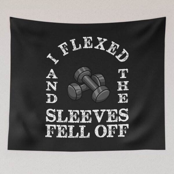 Item preview, I FLEXED AND THE SLEEVES FELL OFF MENS WORKOUT GYM T-SHIRT designed and sold by bigerdan.