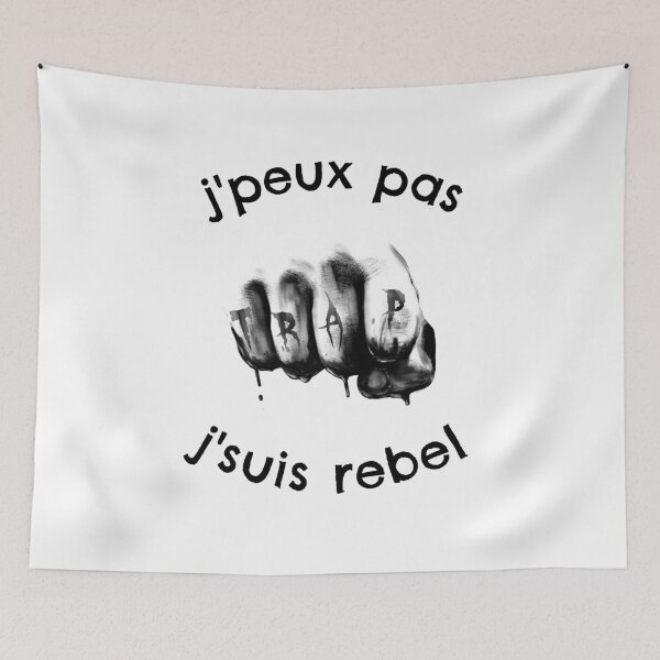 Aperçu de l'œuvre T-shirt rebel - j'peux pas j'suis rebel - cadeau - anniversaire créée et vendue par ali998.