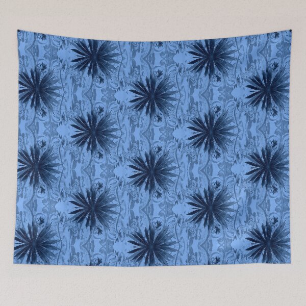 Item preview, Blue Flower Scroll designed and sold by AhArtography.