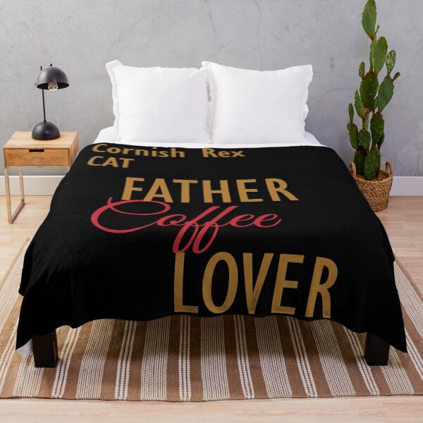 Item preview, Cornish Rex CAT Father Coffee Lover. The perfect clothes and stickers for cat and coffee lovers designed and sold by amrmab.