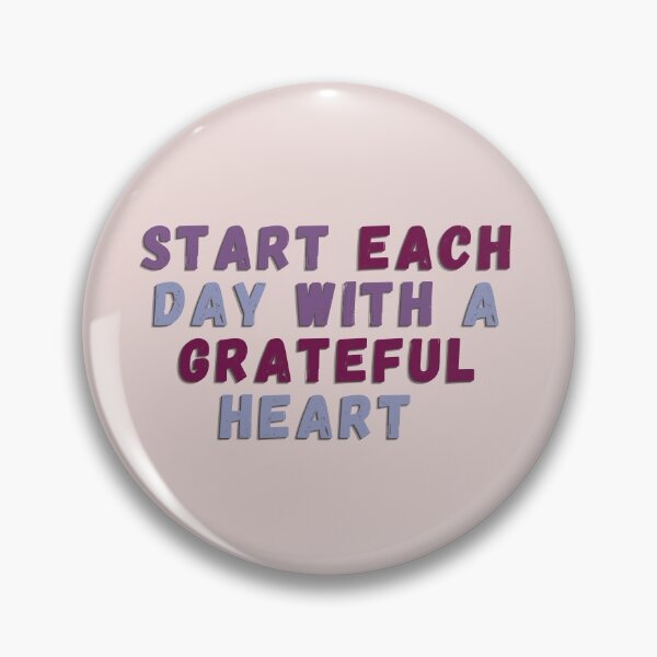 Item preview, START EACH DAY WITH A GRATEFUL HEART - purple designed and sold by BrownGirlMantra.