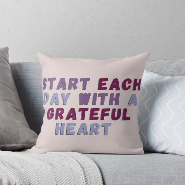 Item preview, START EACH DAY WITH A GRATEFUL HEART - purple designed and sold by BrownGirlMantra.