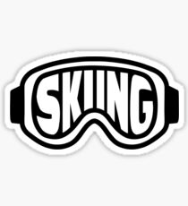 Skiing goggles Sticker