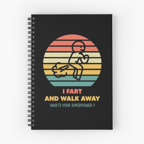 Item preview, I Fart And Walk Away, Whats Your Superpower ? Vintage funny fart designed and sold by Crazy Trendy Designs.