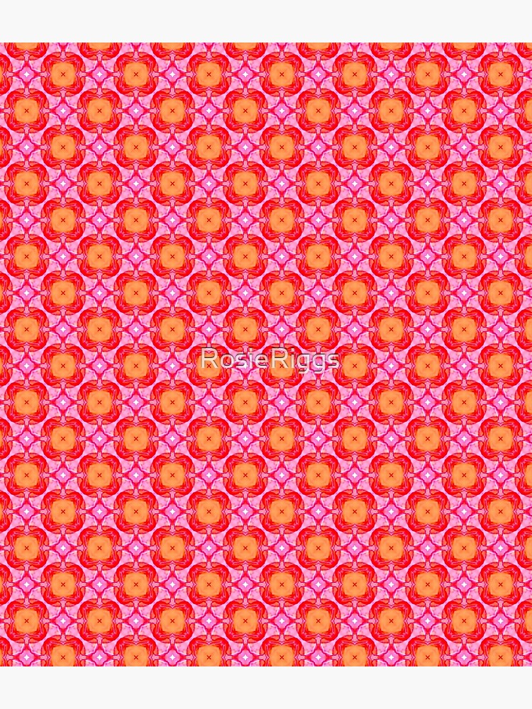 Thumbnail 3 of 3, Backpack, Pink, Orange, Yellow Circles and Diamonds - Groovy Baby! designed and sold by RosieRiggs.