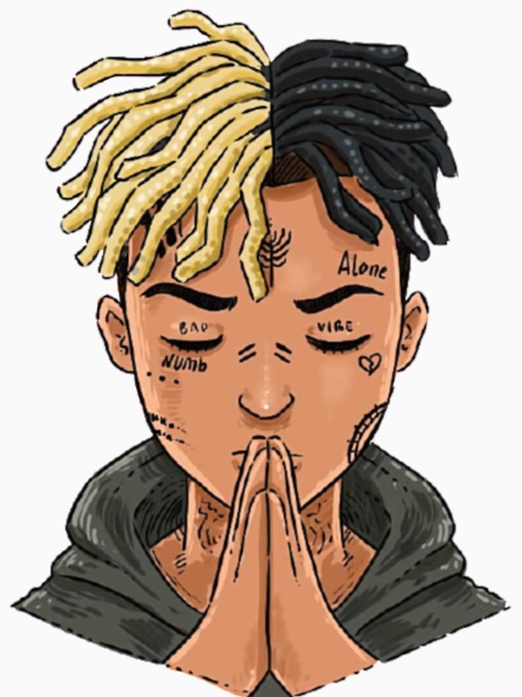 "XXXTentation draw cartoon RIP legend Rap" T-shirt by DUR4GPOSTBAD