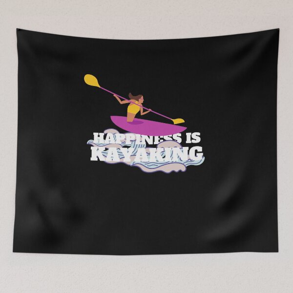 Item preview, Happiness is kayaking designed and sold by Weirdu.