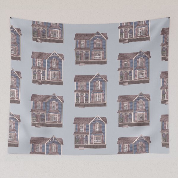 Item preview, Dreamy Pastel Victorian Gothic House designed and sold by Skaletta.
