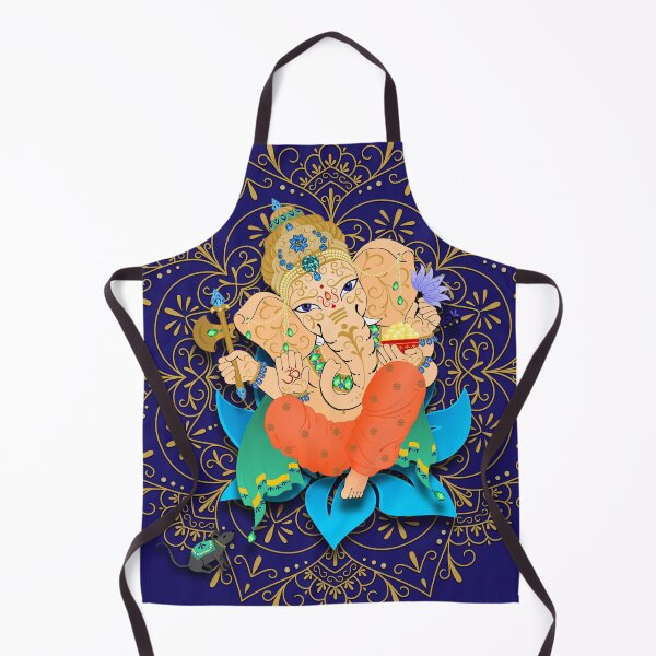 Item preview, Lord Ganesha Blue Mandala - The Obstruction Destroyer designed and sold by MandalaSoul.