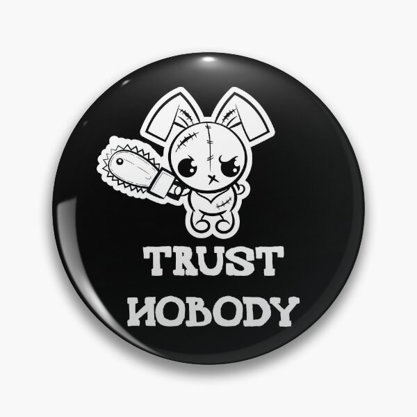 Item preview, Trust Nobody Grumpy Voodoo Bunny  designed and sold by ProjectX23.