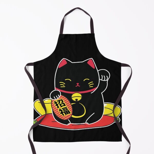 Item preview, Kawaii Black Maneki Neko designed and sold by YueHeng Creates ⭐⭐⭐⭐⭐.