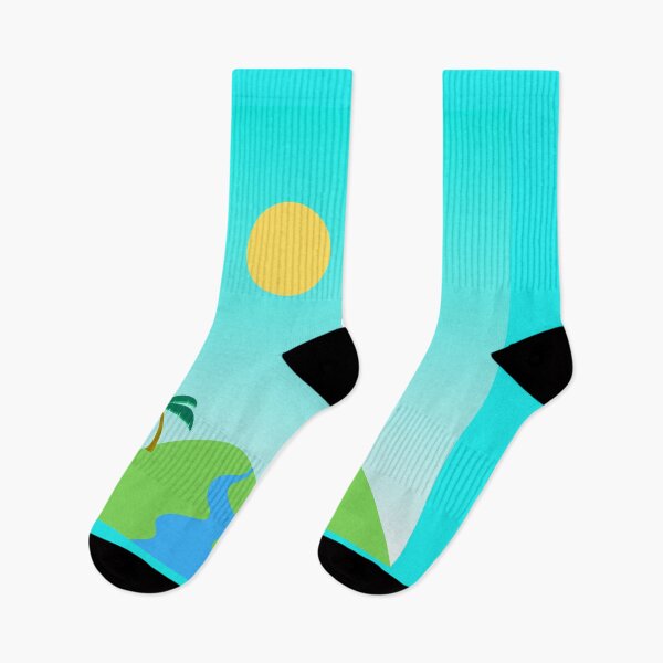 Item preview, Tropical Land with River and Palm Trees designed and sold by ShaunSandhu.