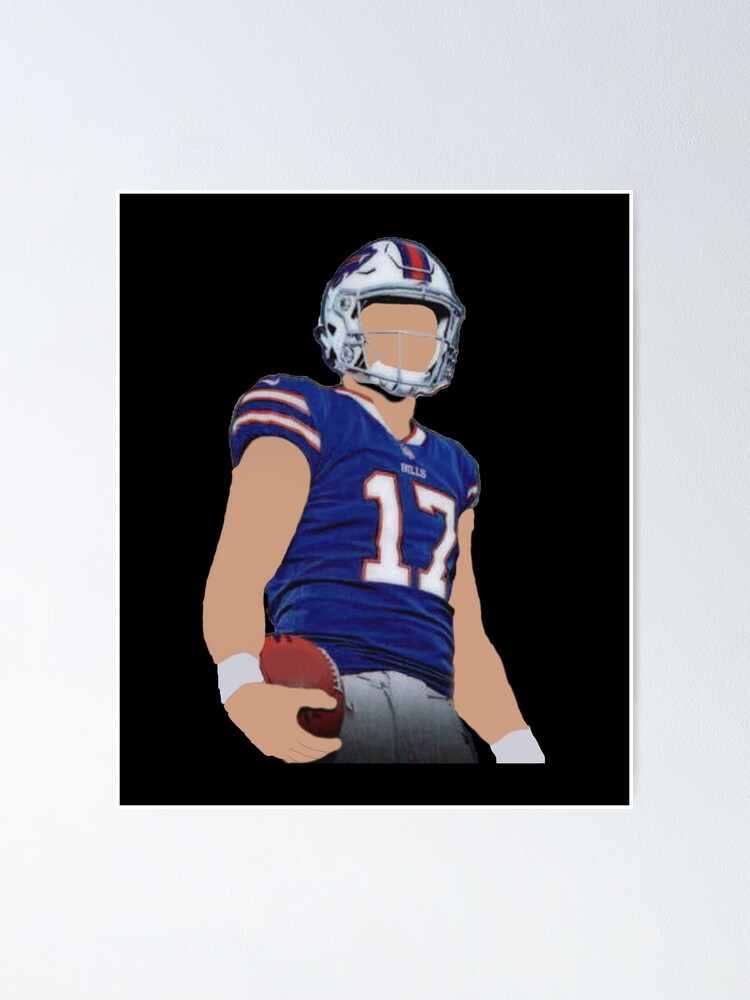 Jordan Poyer Football Paper Poster Bills 2 - Jordan Poyer - Magnet