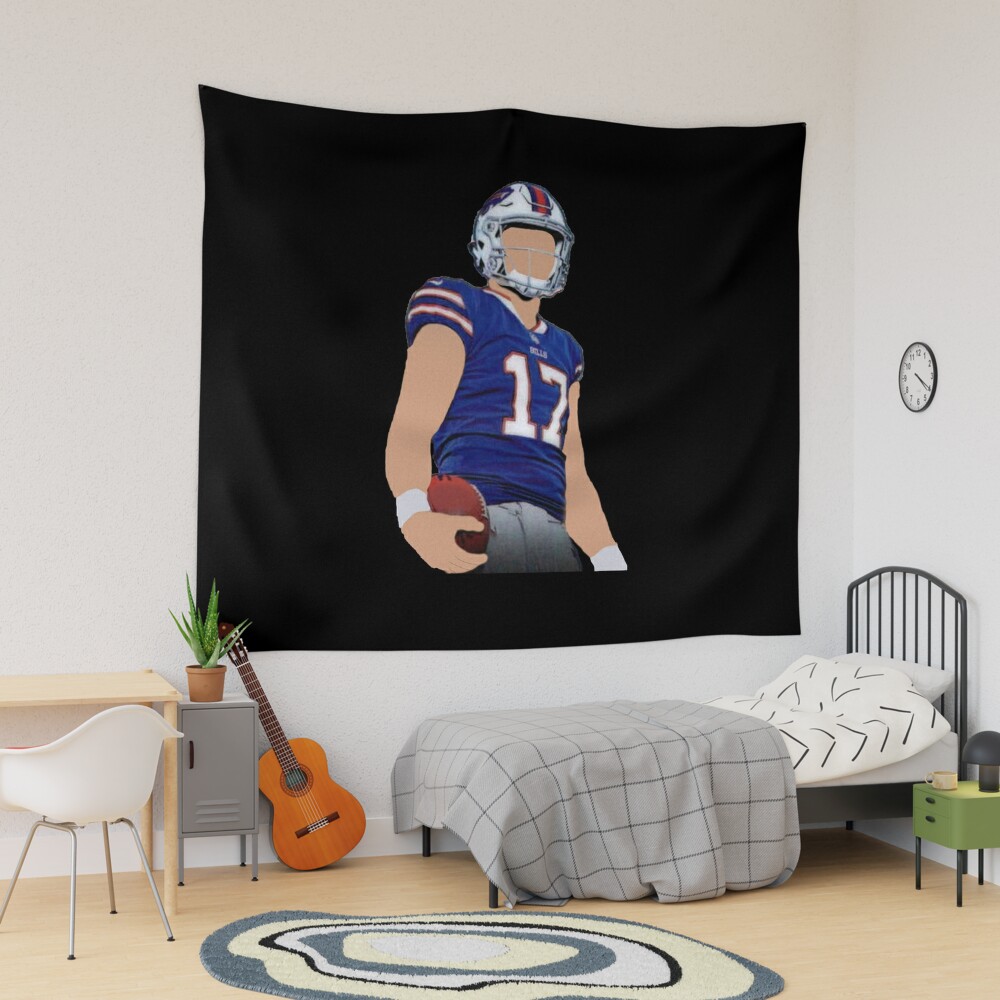 Josh allen Buffalo bills, cartoon faceless Tapestry for Sale by Th3 Merch