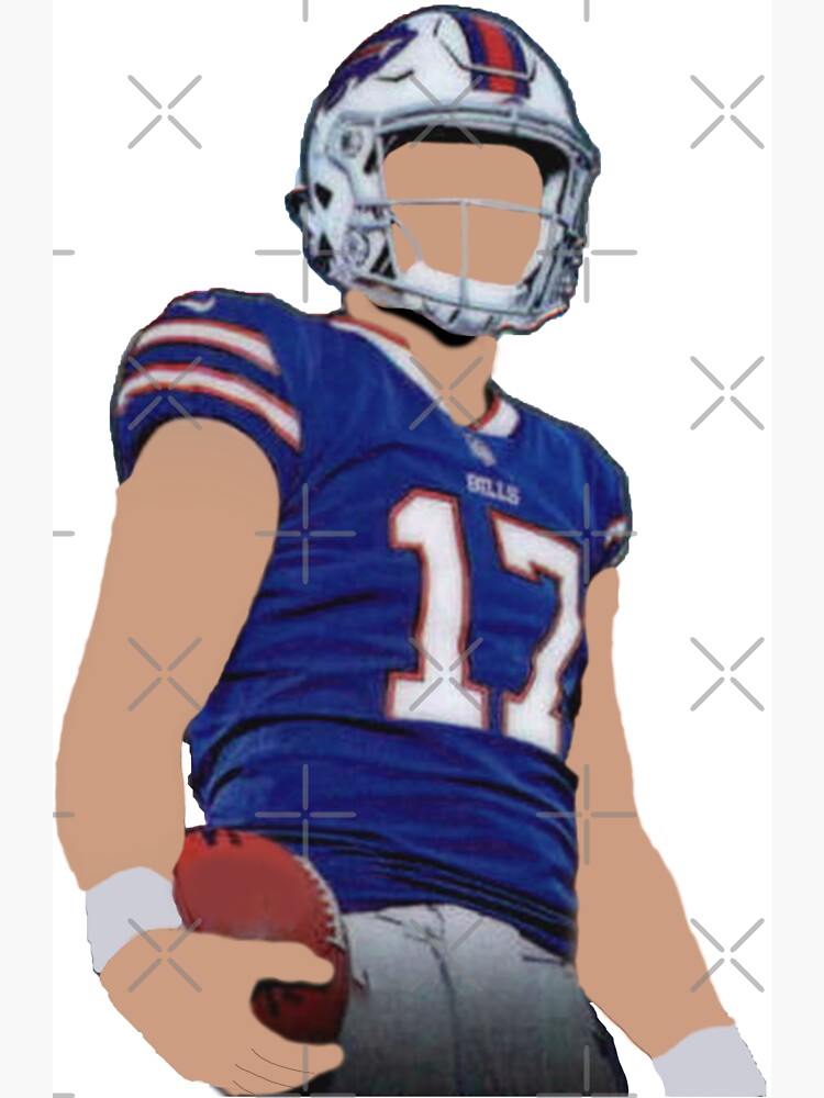 Josh Allen Buffalo Bills Potato Drawing - Buffalo Bills - Magnet