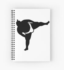 Cuaderno de espiral luchador de sumo