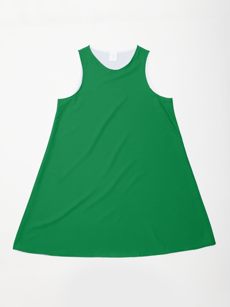 kelly green tank dress Kelly Green Cotton Sleeveless Dress - Midi Dresses