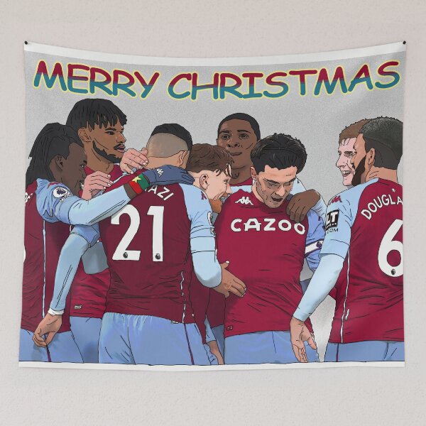 Item preview, aston villa football club print poster squad team designed and sold by madein1874.
