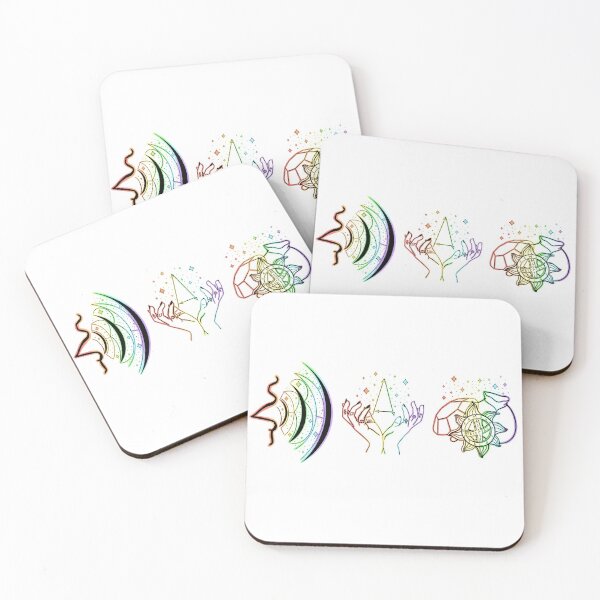 Item preview, Verbal Somatic Material in black and white full rainbow designed and sold by MarisaCee.