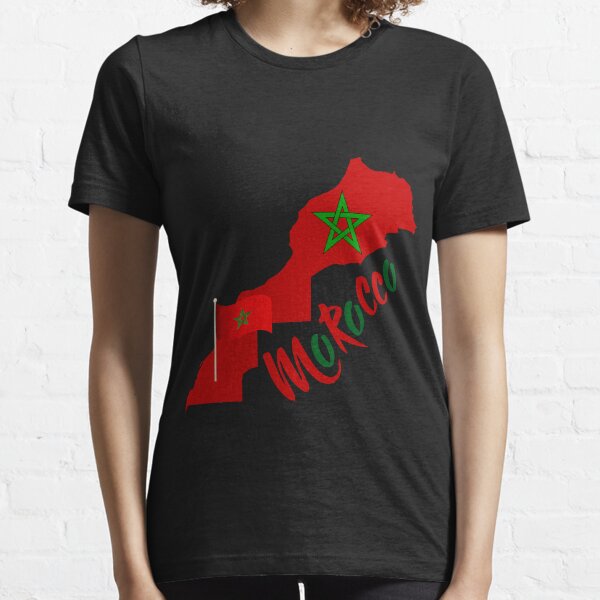 Morocco flag Morocco The Sahara is Moroccan Morocco map Essential T-Shirt