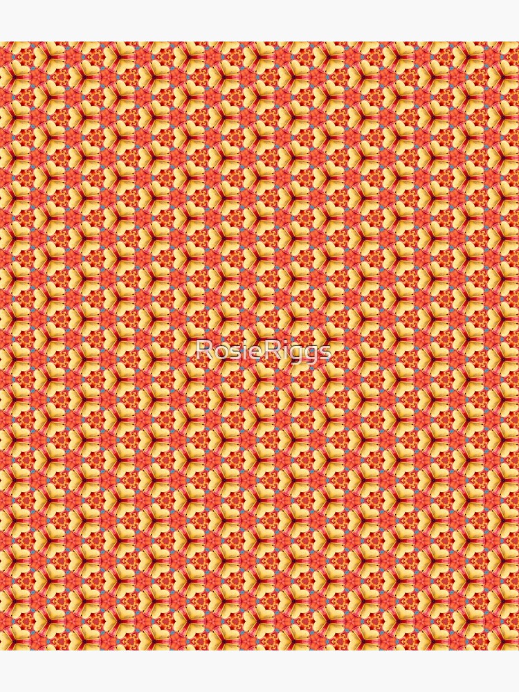 Thumbnail 3 of 3, Backpack, Peach and Yellow Geometric Repeating Pattern - Just Peachy designed and sold by RosieRiggs.