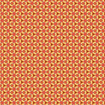 Artwork thumbnail, Peach and Yellow Geometric Repeating Pattern - Just Peachy by RosieRiggs