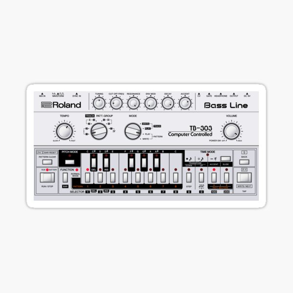 Roland TB-303 Bass Line Sticker
