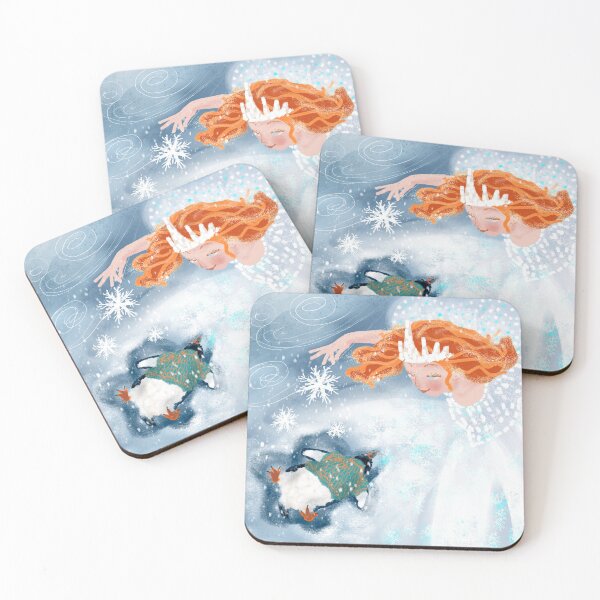 Item preview, Snow Queen And Her Penguin Pet designed and sold by RainbowStudio.