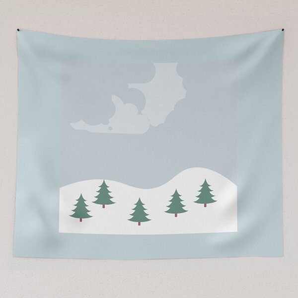 Item preview, Snowy Slope and Clouds designed and sold by ShaunSandhu.