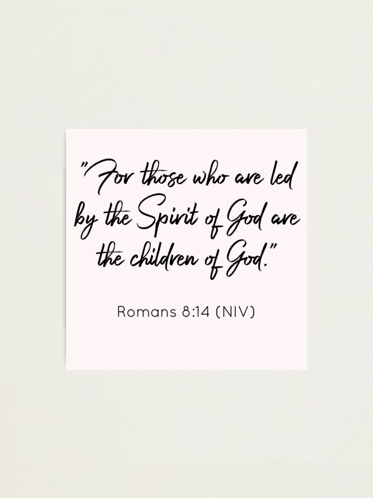 Romans 8:14 Christian Bible Scripture Stickers