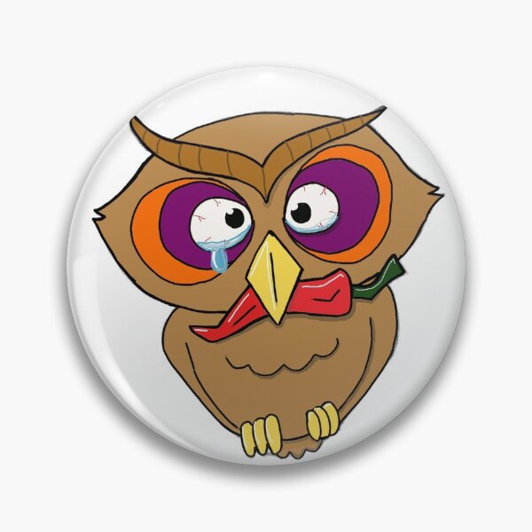 Item preview, Hootie Pepper - Owl + Hot Pepper designed and sold by JScotty4Reel.