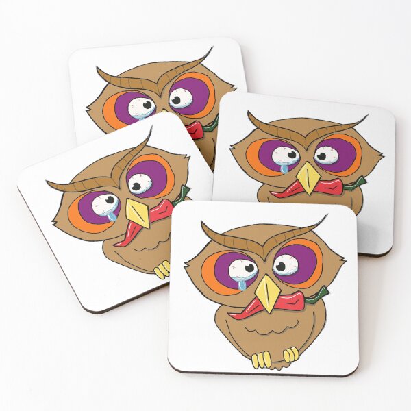 Item preview, Hootie Pepper - Owl + Hot Pepper designed and sold by JScotty4Reel.