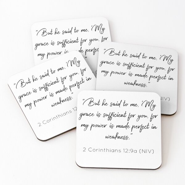 Item preview, Bibleverse 2 Corinthians 12: 9a (NIV) designed and sold by Siyona Wongkongkaew.
