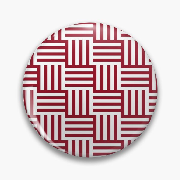 Item preview, Large Basketweave Pattern in Deep Red and White designed and sold by AlteredAtelier.