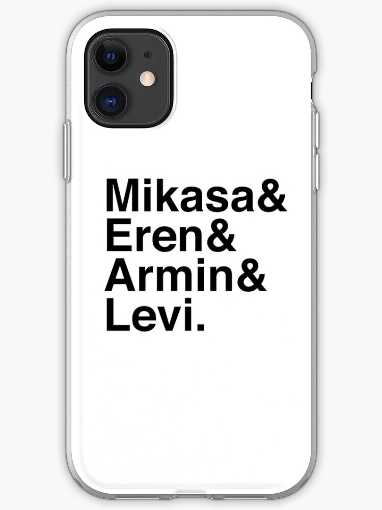 Attack On Titan Eren Yeager Mikasa Ackerman iphone case