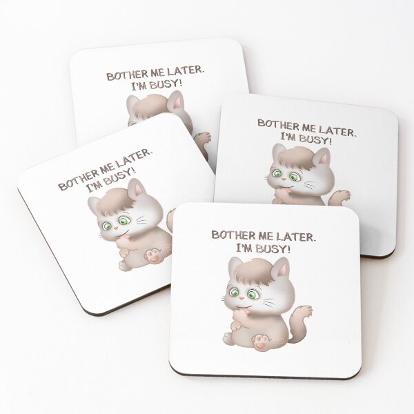 Item preview, Kitty Cat Busy Schedule designed and sold by RitaLaiArt.