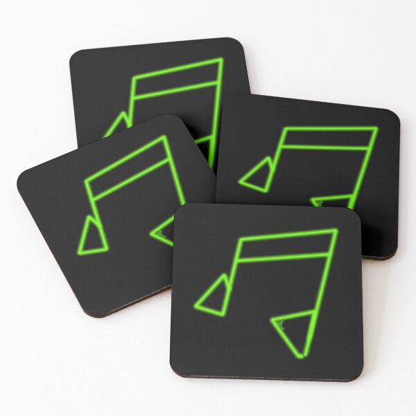 Item preview, Green Neon Music Note Abstract designed and sold by that5280lady.
