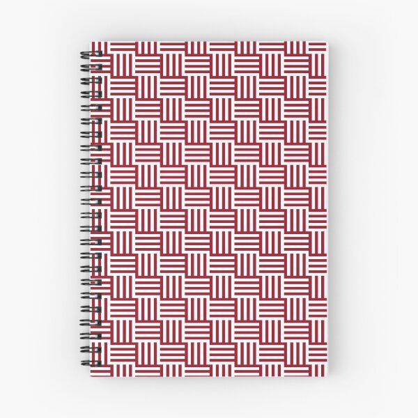 Item preview, Small Basketweave Pattern in Deep Red and White designed and sold by AlteredAtelier.